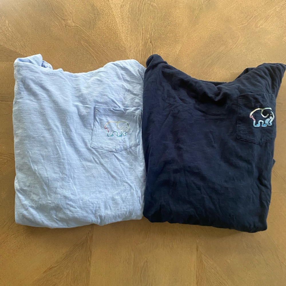 Bundle of 2 Hooded Ivory Ella Light Weight LongSleeve T-Shirts SZ XL